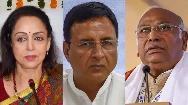 ହେମା ମାଳିନୀଙ୍କ ବିରୋଧରେ ଆପତ୍ତିଜନକ ମନ୍ତବ୍ୟ : ଖଡଗେ ଓ ସୁରଜେୱାଲାଙ୍କୁ ନିର୍ବାଚନ କମିସନଙ୍କ ନୋଟିସ୍