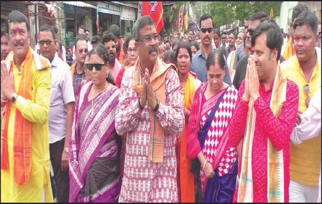 ବିଜେପି ଜନସମାବେଶରେ ଧର୍ମେନ୍ଦ୍ରଙ୍କ ଟାର୍ଗେଟ: ମହାନଦୀ କୂଳରେ ଥାଇ ମରୁଡ଼ି କ’ଣ ରୂପାନ୍ତର?