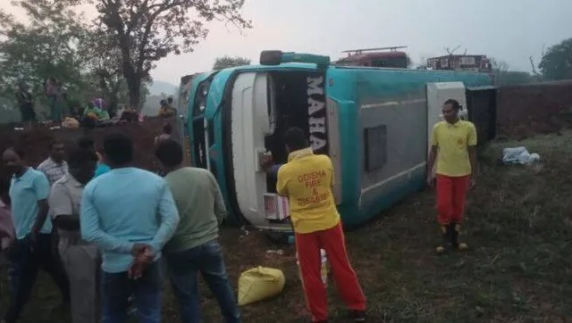 ଶ୍ରୀଜିଉଙ୍କ ଦଶର୍ନ ସାରି ଫେରୁଥିବାବେଳେ ଓଲଟିଲା ବସ୍: ୧୫ ଆହତ