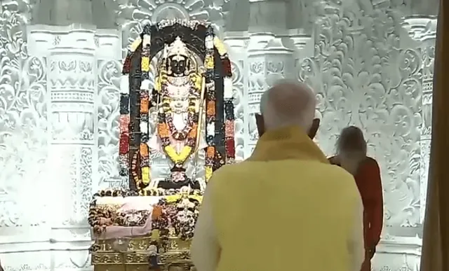 ଅଯୋଧ୍ୟାରେ ରାମଲଲ୍ଲାଙ୍କ ଦର୍ଶନ ପରେ ରୋଡ୍ ସୋ' କଲେ ମୋଦୀ