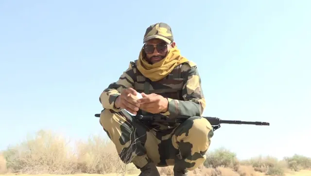 ୫୫ ଡିଗ୍ରୀ ତାତି ବି ଭାଙ୍ଗିପାରିନି ଯବାନଙ୍କ ଦେଶ ପ୍ରେମ: ଖରାରେ ଜଗିଛନ୍ତି ସୀମା