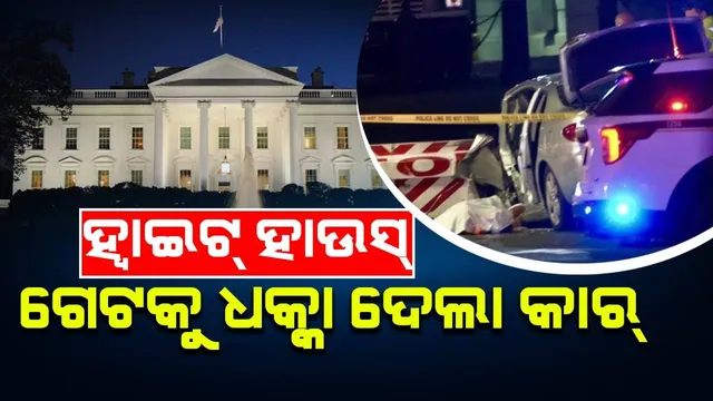 ହ୍ବାଇଟହାଉସ୍ ଗେଟକୁ ଧକ୍କା ଦେଲା କାର୍, ଚାଳକର ମୃତ୍ୟୁ