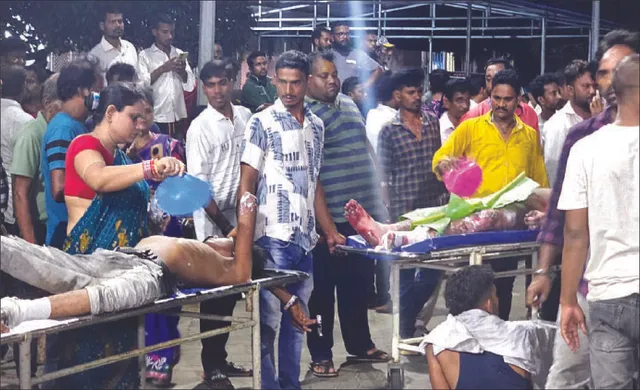 ଭଉଁରି ବେଳେ ଭୟଙ୍କର ବିସ୍ଫୋରଣ, ୪୦ ଗୁରୁତର: କଟକ, ଭୁବନେଶ୍ବରକୁ ୨୫ ସ୍ଥାନାନ୍ତର