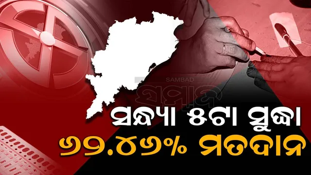 ରାଜ୍ୟରେ ସନ୍ଧ୍ୟା ୫ସୁଦ୍ଧା ୬୨.୪୬% ମତଦାନ: ଜଗତସିଂହପୁରରେ ସର୍ବାଧିକ, ଭଦ୍ରକରେ ସର୍ବନିମ୍ନ ଭୋଟିଂ