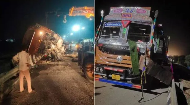 ଇଷ୍ଟର୍ଣ୍ଣ ପେରିଫେରାଲ୍ ଏକ୍ସପ୍ରେସୱେରେ ମର୍ମନ୍ତୁଦ ଦୁର୍ଘଟଣା: ଟ୍ରକ-କ୍ୟାଣ୍ଟର ଧକ୍କା, ୪ ମୃତ, ୨୪ ଆହତ