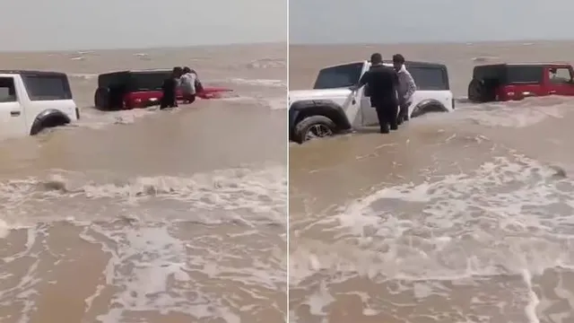 ସମୁଦ୍ରରେ ଷ୍ଟଣ୍ଟ ଦେଖାଉଥିବା ବେଳେ ଅଳ୍ପକେ ବର୍ତ୍ତଲେ ଦୁଇଜଣ ଛାତ୍ର