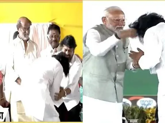 ମଞ୍ଚରେ ମୋଦୀ ଓ ନାଇଡ଼ୁ ଥିବା ସତ୍ତ୍ବେ ଭାଇଙ୍କୁ ପ୍ରଥମେ ସମ୍ମାନ ଜଣାଇ ପାଦ ସ୍ପର୍ଶ କଲେ ପୱନ କଲ୍ୟାଣ