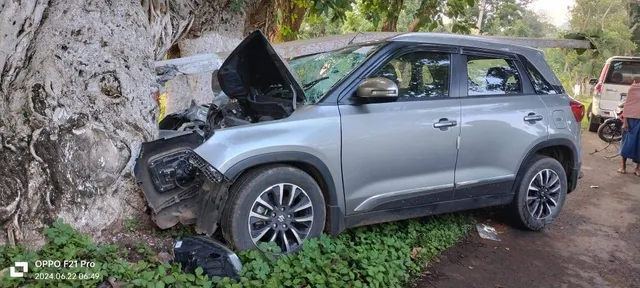 ଗାଈ ପଶି କାର ଦୁର୍ଘଟଣାରେ ସାମ୍ବାଦିକଙ୍କ ସମେତ ୪ ଆହତ