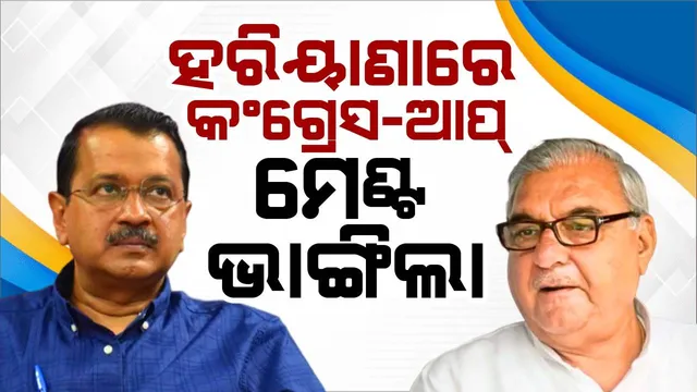 ହରିୟାଣାରେ କଂଗ୍ରେସ ଏକୁଟିଆ ଲଢ଼ିବ ବିଧାନସଭା ନିର୍ବାଚନ:​​ ଆପ୍ ସହିତ ମେଣ୍ଟ ଭାଙ୍ଗିଲା