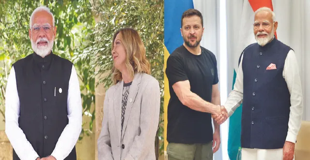 ଜି-୭ ସମ୍ମିଳନୀରେ ମୋଦୀ: ବିଶ୍ବନେତାଙ୍କ ସହ ଦ୍ବିପାକ୍ଷିକ ଆଲୋଚନା