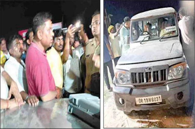 ଢାବାରେ ଅଟକିଲା ଇଭିଏମ୍‌ ଥିବା ଗାଡ଼ି: ରାତିତମାମ ଜଗିଲେ ବିଜେପି ପ୍ରାର୍ଥୀ ଓ ସମର୍ଥକ