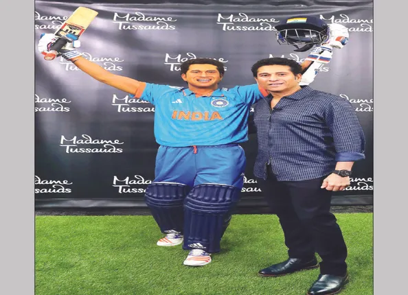 ନ୍ୟୁୟର୍କରେ ନିଜ ମହମ ପ୍ରତିମୂର୍ତ୍ତି ସହ ସଚିନ