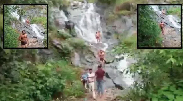 ଜଳପ୍ରପାତରେ ଗାଧୋଉଥିବା ଲୋକଙ୍କ ପୋଷାକ ନେଇ ପୁଲିସ୍ ପଳାଇଲେ, ଘଟଣା କ’ଣ ଜାଣନ୍ତୁ...