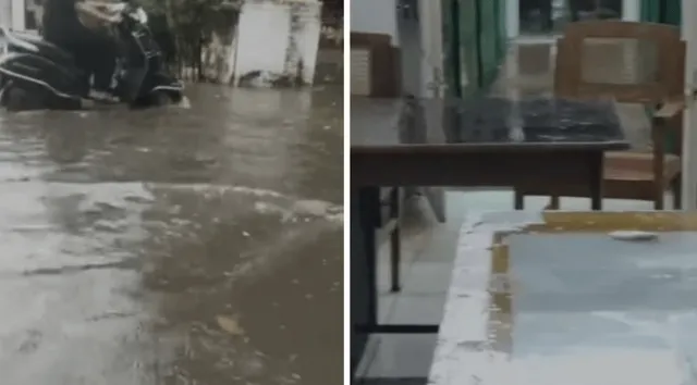 ବାଦଲ ଫଟା ବର୍ଷା: ବିଧାନସଭା ପରିସରରେ ଆଣ୍ଠୁଏ ପାଣି, ଭିଡ଼ିଓ ସାମ୍ନାକୁ ଆସିଲା