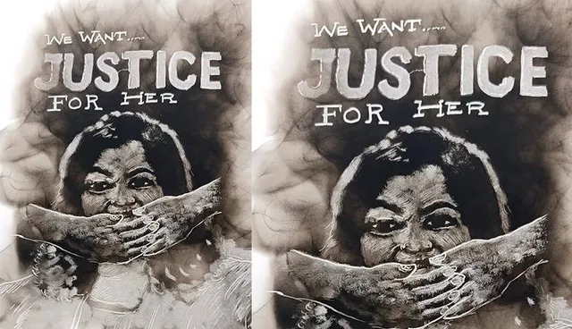 ନିଆରା ଢଙ୍ଗରେ ସ୍ମକଆର୍ଟ ମାଧ୍ୟମରେ ଡାକ୍ତରୀ ଛାତ୍ରୀଙ୍କ ପାଇଁ ନ୍ୟାୟ ମାଗିଲେ ଚିତ୍ରଶିଳ୍ପୀ  