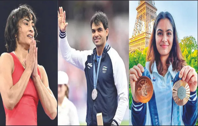 ଭିନେଶଙ୍କ ବ୍ରାଣ୍ଡମୂଲ୍ୟ ୪ଗୁଣା ବଢ଼ିଲା: ନୀରଜ ଓ ମନୁଙ୍କ ଦର ବି ଆକାଶ ଛୁଆଁ