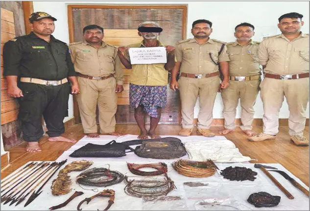 ଶିକାରୀ ଘରେ ଏସ୍‌ଟିପିଏଫ୍‌ର ଚଢ଼ଉ: ବାଘ ଓ ହରିଣ ଖପୁରୀ, ହାଡ଼, ଶିଙ୍ଗ ଜବତ