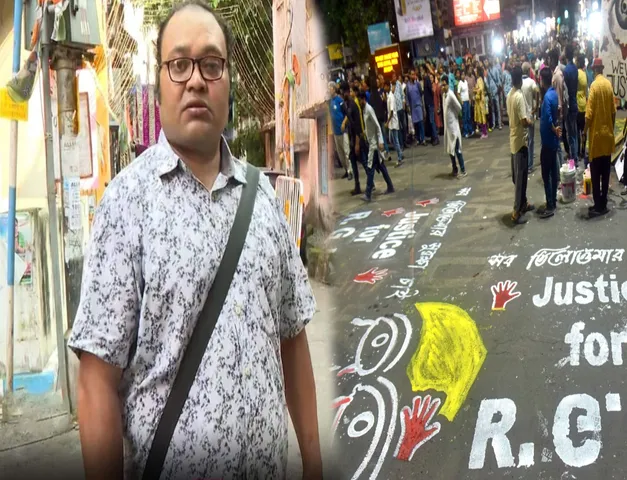 আরজিকর কাণ্ডের প্রতিবাদে বিচার চেয়ে চোখ আঁকায় হামলা যাদবপুরের জয়দীপ মজুমদারের উপর