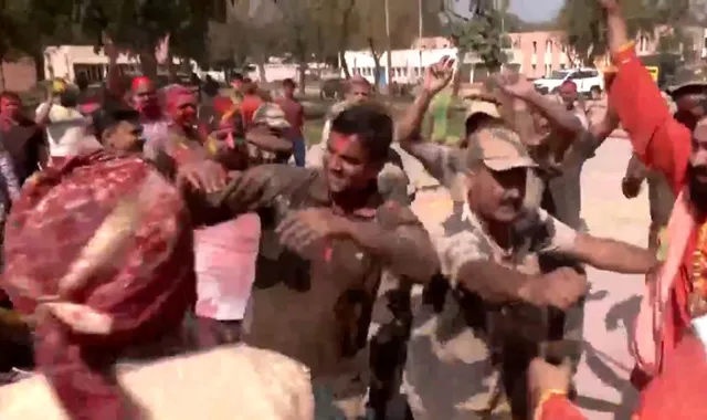 holi india pak border