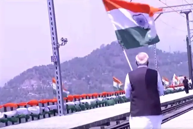 modi with national flag