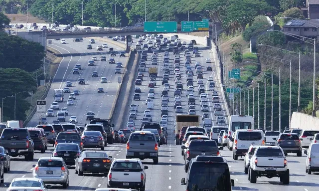 Hawai traffic jam