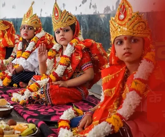 Navratri Kanya Pujan i