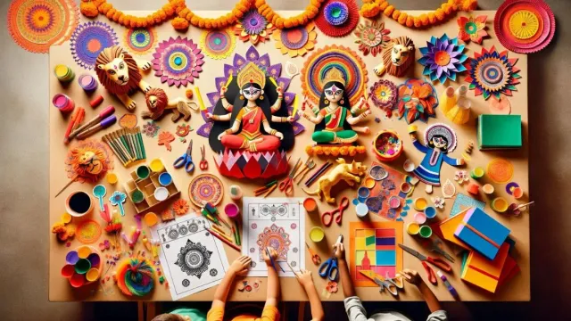 durga-puja-crafts-for-preschoolers