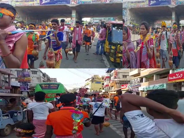 মন্দিরে ভক্তদের ঢল