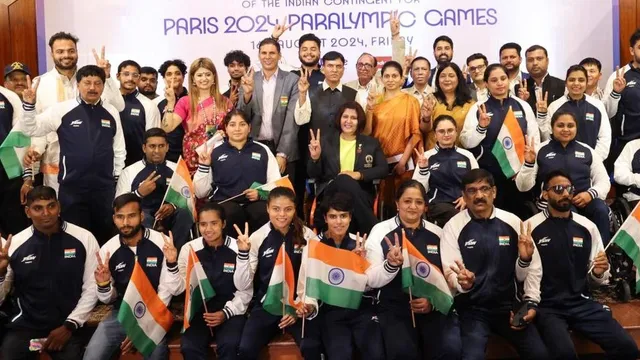 Indian paralympic team send-off