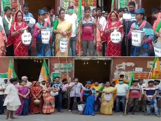 ঘাটাল পৌরসভায় বিক্ষোভ ডেপুটেশন বিজেপির