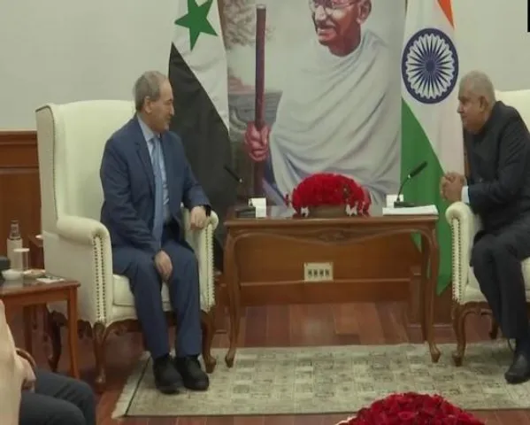 দিল্লিতে সিরিয়ার বিদেশমন্ত্রীর সঙ্গে দেখা করলেন জগদীপ ধনখড়