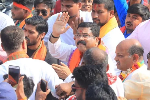 ধামনগর বিধানসভা কেন্দ্রে প্রচারে ধর্মেন্দ্র প্রধান