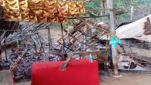 অগ্নিকাণ্ডে ভস্মীভূত ১০টি দোকান