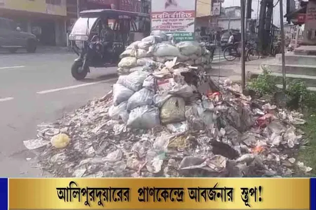 আলিপুরদুয়ারের প্রাণকেন্দ্রে আবর্জনার স্তূপ!