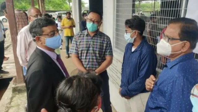 মহানন্দা  পরিদর্শনে জাতীয় পরিবেশ আদালতের বিচারপতি