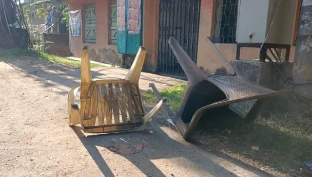 সিপিএমের ক্যাম্প অফিস ভাঙচুর