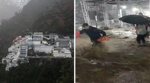 প্রবল বৃষ্টির জেরে সাময়িক ভাবে বন্ধ বৈষ্ণোদেবী যাত্রা