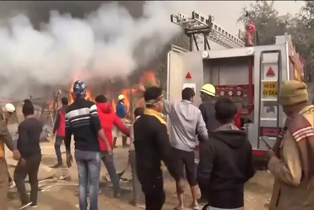 গুরুগ্রামে  ভয়াবহ অগ্নিকান্ড