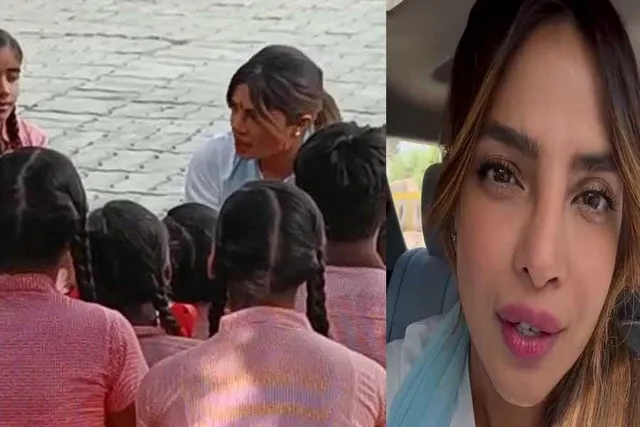 অঙ্গনওয়াড়ি কেন্দ্র পরিদর্শন করলেন প্রিয়াঙ্কা চোপড়া