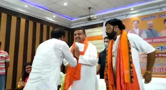 অগ্নিমিত্রা পালের হয়ে কর্মী সভায় শুভেন্দু অধিকারী