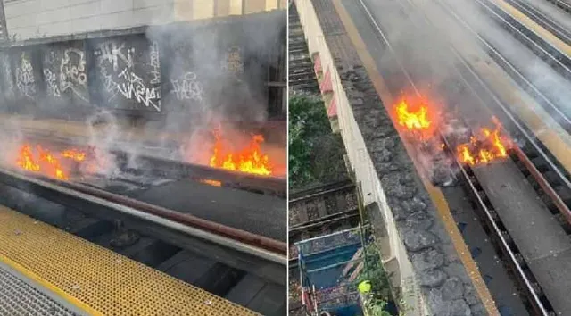 গরমে পুড়ছে ব্রিটেন, আগুন ধরে যাচ্ছে রেললাইনে!