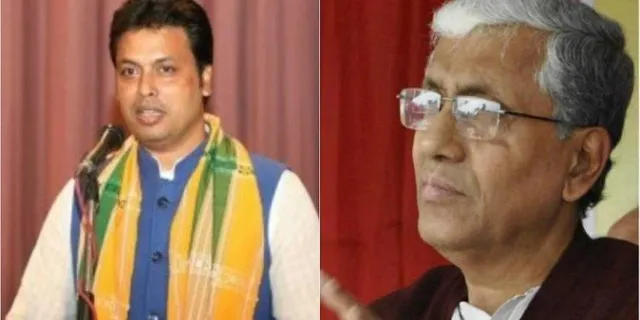 প্রাক্তন মুখ্যমন্ত্রী কে শুভেচ্ছা  বিপ্লব কুমার দেব এর