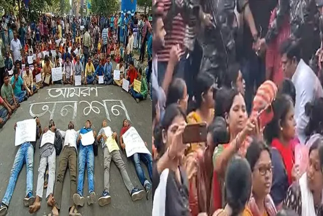 অবরুদ্ধ করুণাময়ী, চলছে অনশন, চাকরি প্রার্থীদের পাশে বিজেপি