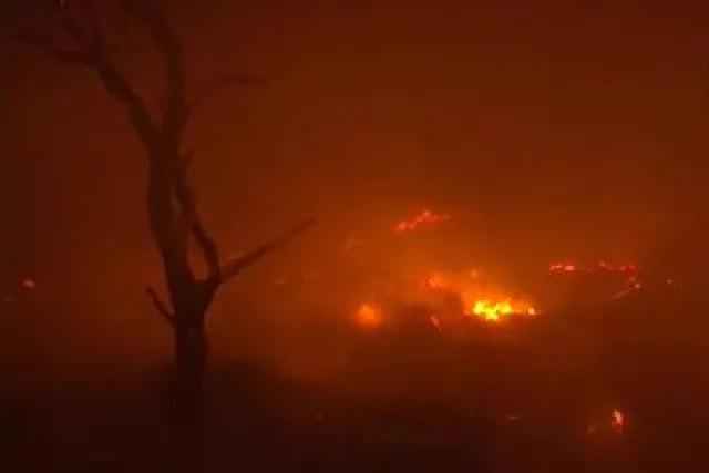 দিল্লির সুলতানপুরী রোডের কাছে বস্তিতে আগুন