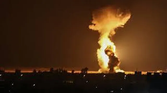 গাজায় বোমা বিস্ফোরণ ইসরায়েলের