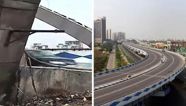 'মা' উড়ালপুলে আগুন