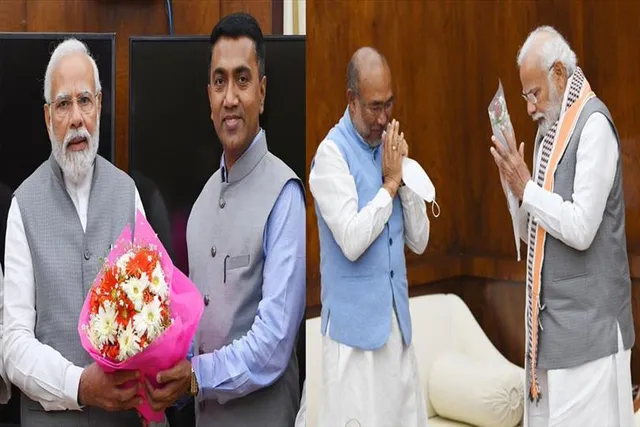 দুই রাজ্যের বিদায়ী মুখ্যমন্ত্রীদের সঙ্গে আচমকা সাক্ষাৎ প্রধানমন্ত্রীর