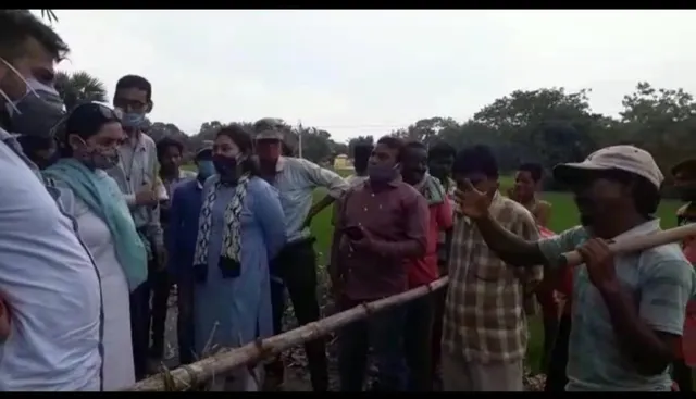 মেদিনীপুর গ্রামীণ নদী ভাঙন পরিদর্শনে বিধায়িকা