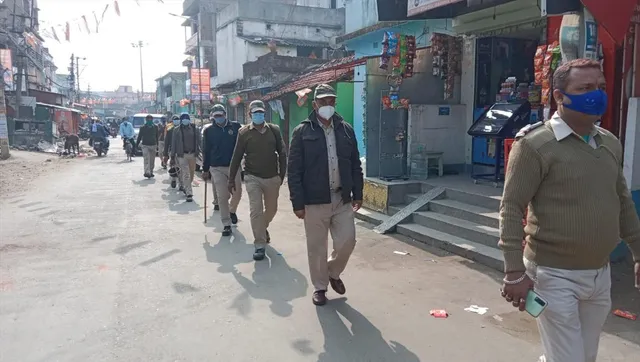 নির্বাচনে শান্তি-শৃঙ্খলা বজায় রাখতে পুলিশের রুটমার্চ শুরু