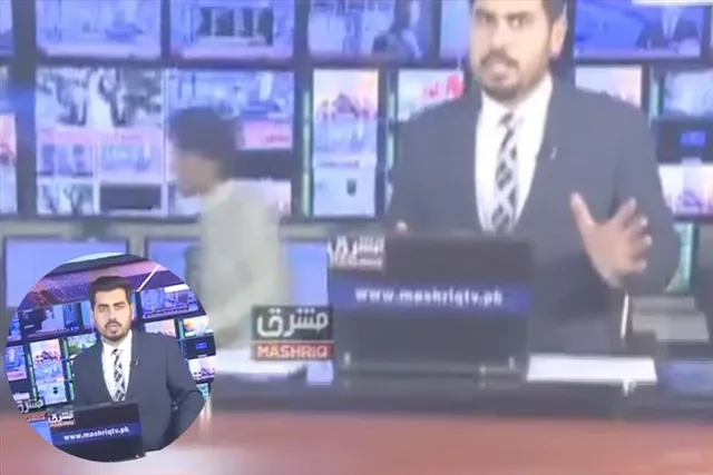 অফিস কাঁপছে ভূমিকম্পে! খবর পড়ে গেলেন উপস্থাপক! ভিডিও ভাইরাল